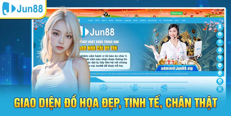 Giao diện đồ họa đẹp, tinh tế, chân thật